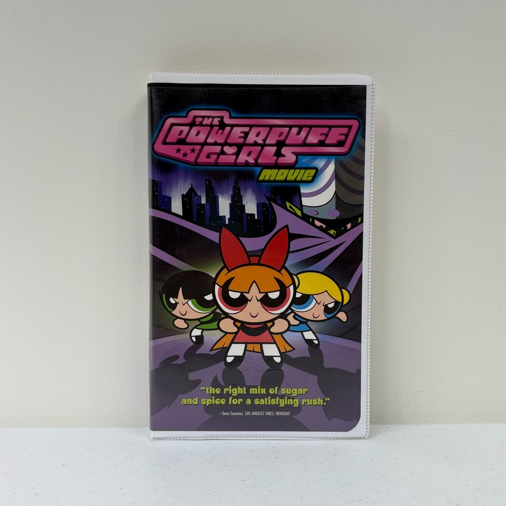 The Powerpuff Girls Movie VHS 2002 Clamshell Case Cartoon Network in EUC
